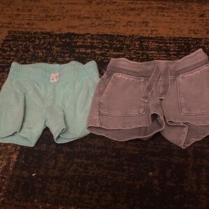 Kids' Teal and Gray Shorts Set